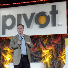 Speaking at Pivot (photo by @ericawallow of @mashable)