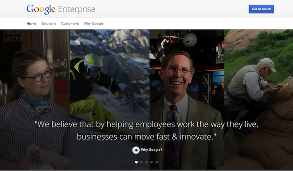 Google Enterprise Microsite