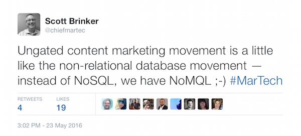 NoSQL / No MQL