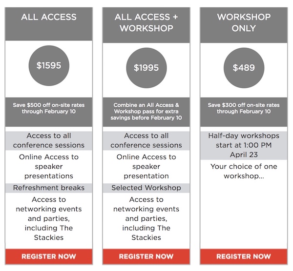 MarTech Rates and Workshops