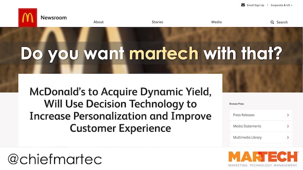 Do You Want Martech With That?