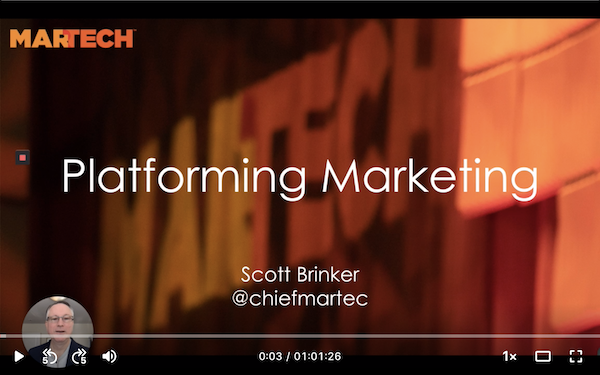 MarTech Keynote: Platforming Marketing
