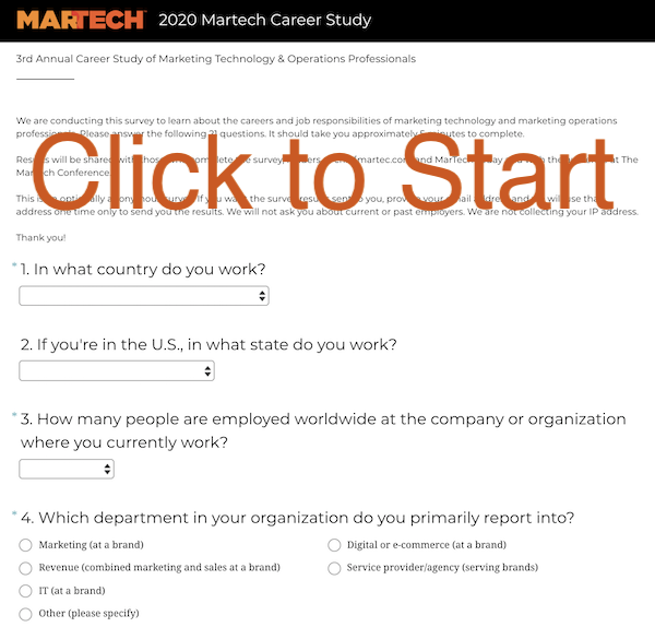 Take the Martech Career Survey