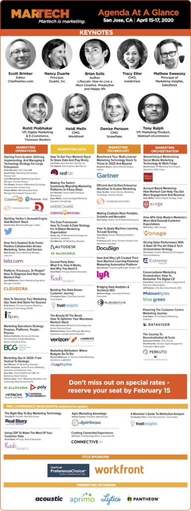 MarTech West 2020 Agenda