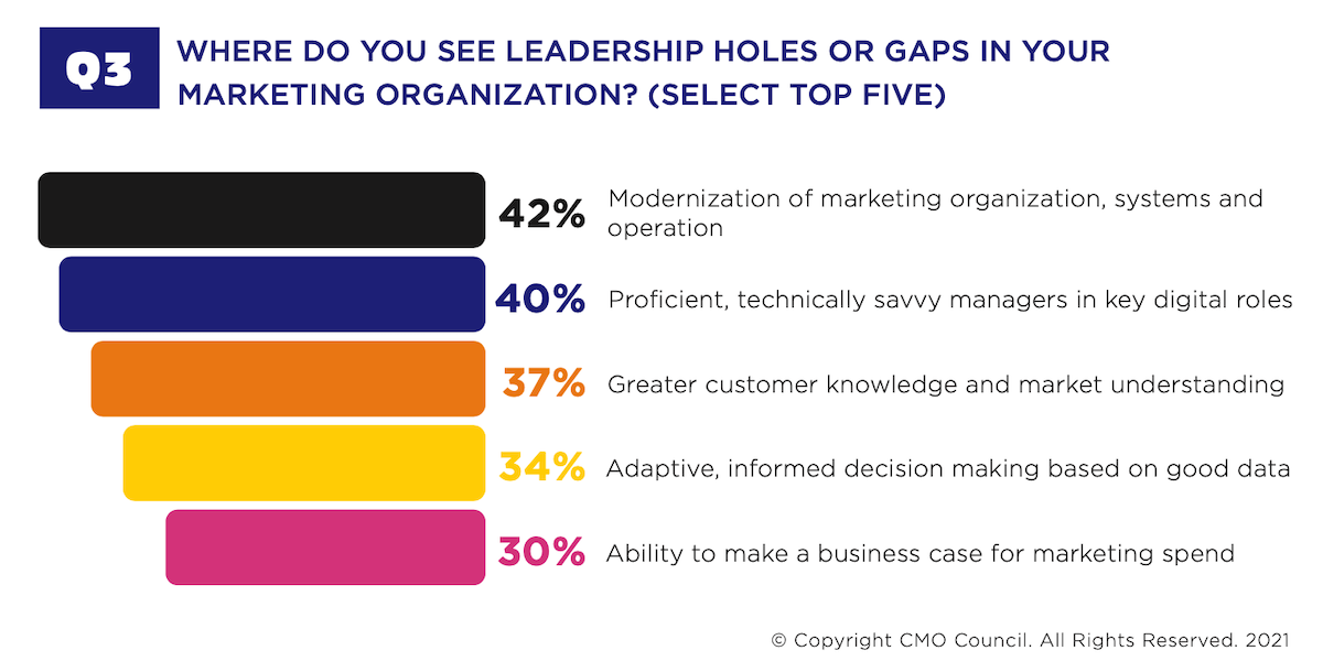 Gaps in the Marketing Organization