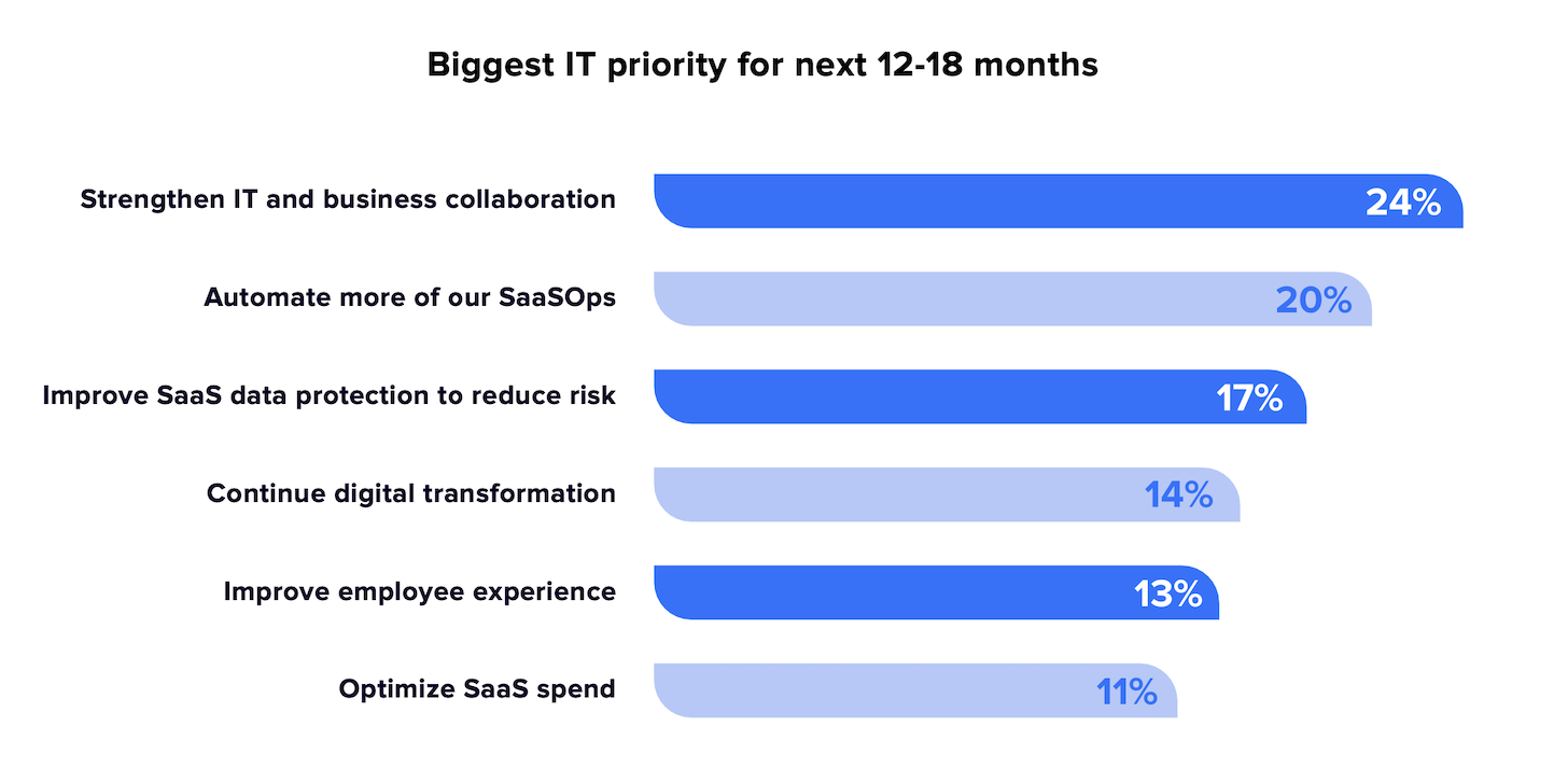 Highest IT priority for the next 12-18 months