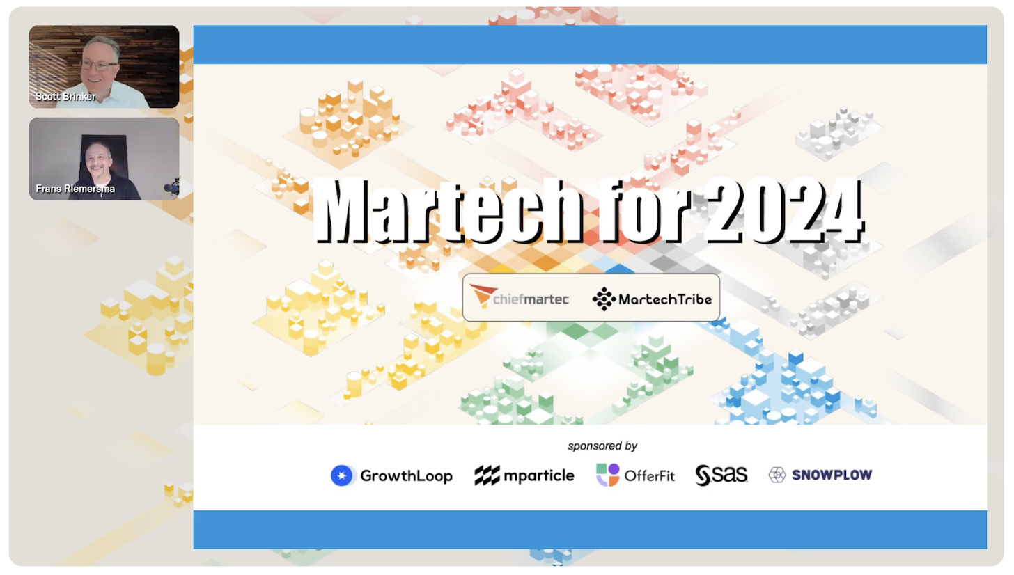Martech for 2024 Presentation on YouTube