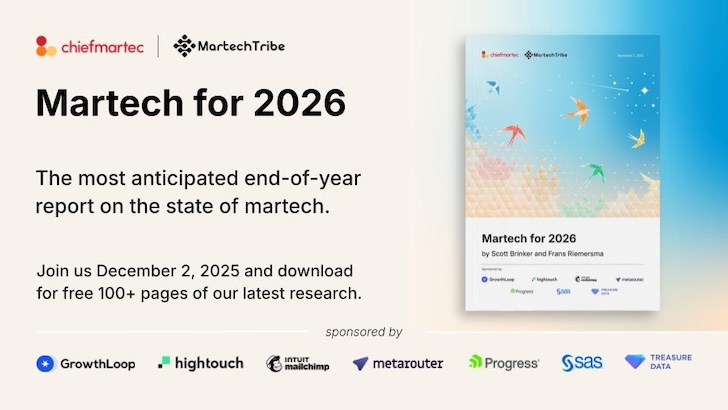 Martech for 2026 Report and Webinar